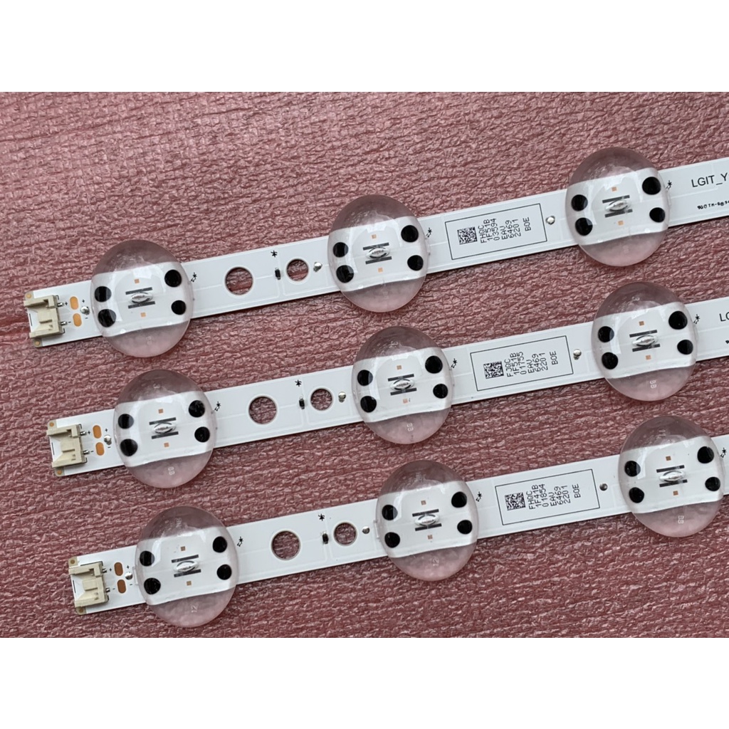 LED TIVI LG 43UM7300 43UM7400 HÀNG MỚI 100% BỘ 3 THANH MỖI THANH 7 BÓNG 6V CHÓA ĐẠI DÀI 42,5cm LGIT_Y19_43UM73