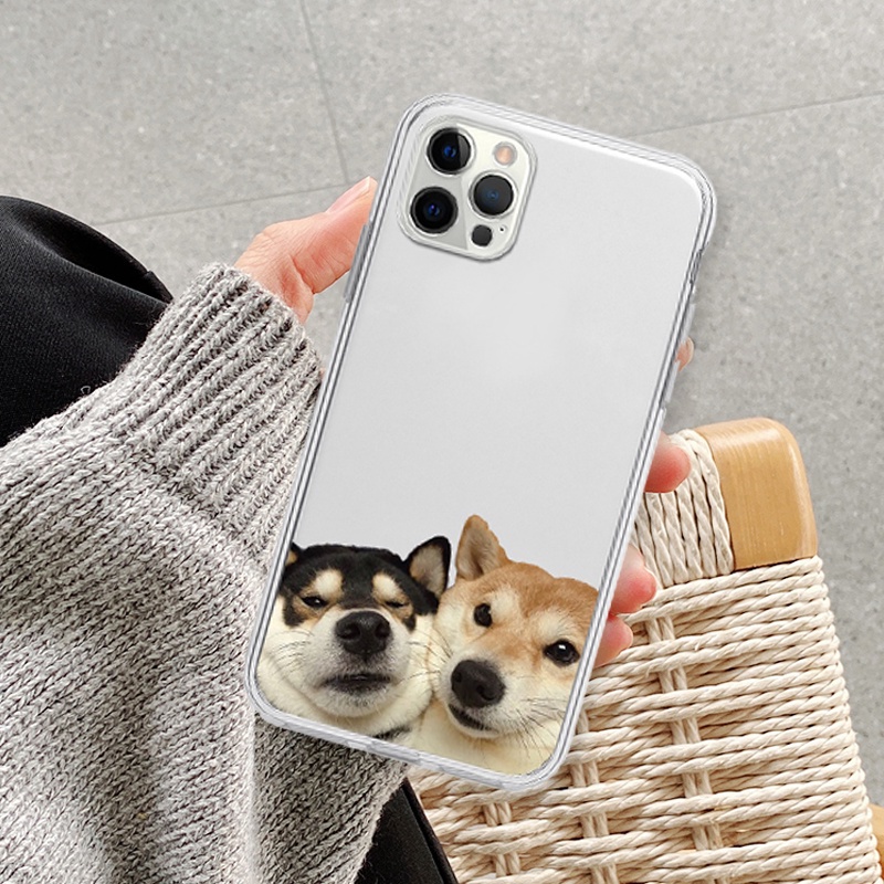 Ốp lưng iphone cặp đôi cún yêu thương ốp vuông trong bảo vệ cam 6/6splus/8plus/x/xr/xs/11/12/13/14/pro/max/promax
