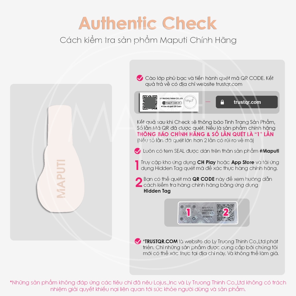 Kem Làm Hồng Vùng Kín Maputi White Cream Giảm Thâm Nhũ Hoa, Thâm Nách, Thâm Mông 100ml