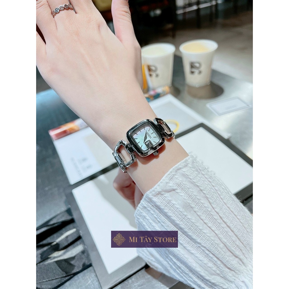 Đồng hồ nữ Gucci đeo tay size 26mm phong cách nhẹ nhàng chống nước 3ATM chống trầy máy Nhật cao cấp | MI TÂY 56T586M1380