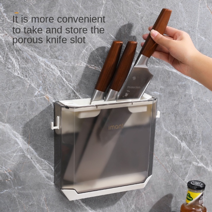Giá đựng đồ Đựng Dao/Giá Đỡ Dao Gắn Tường Siêu Mỏng Trong Suốt Tiện Dụng Cho Nhà Bếp/Dao Cắt Treo Tường