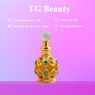 Nước hoa tinh dầu dubai 17ml  dạng chấm, Có tặng kèm nước hoa dubai 2ml