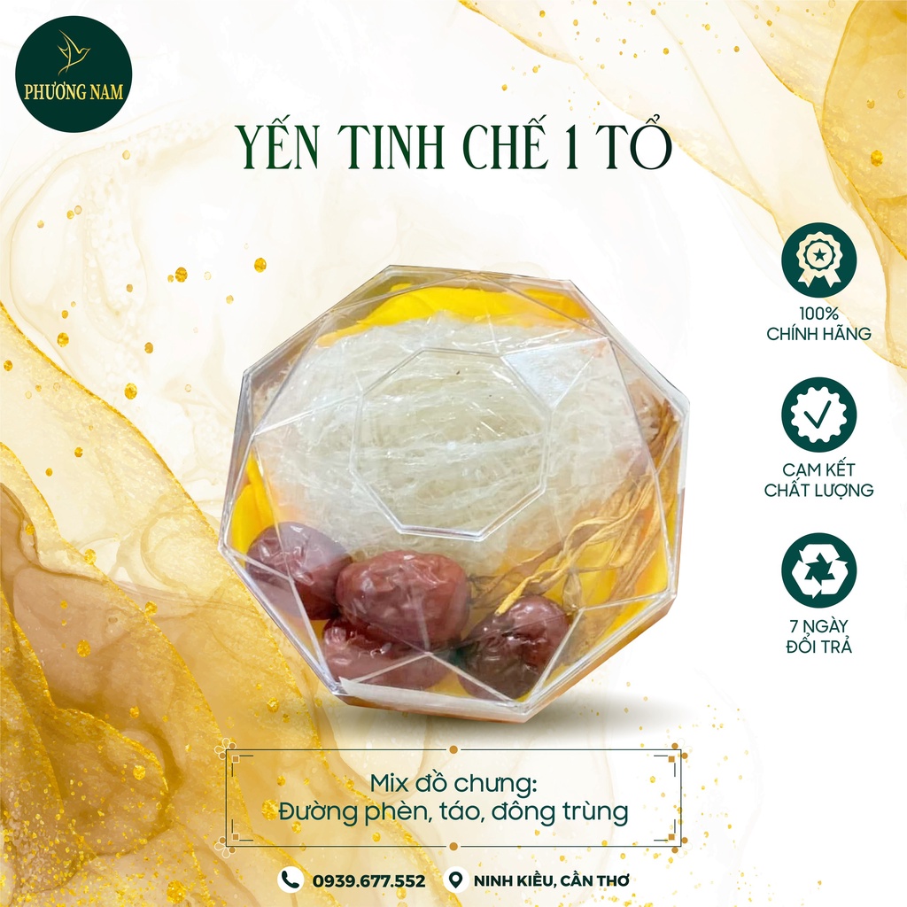 Tổ yến sào tinh chế sợi 10g, nguyên chất Yến Sào Phương Nam