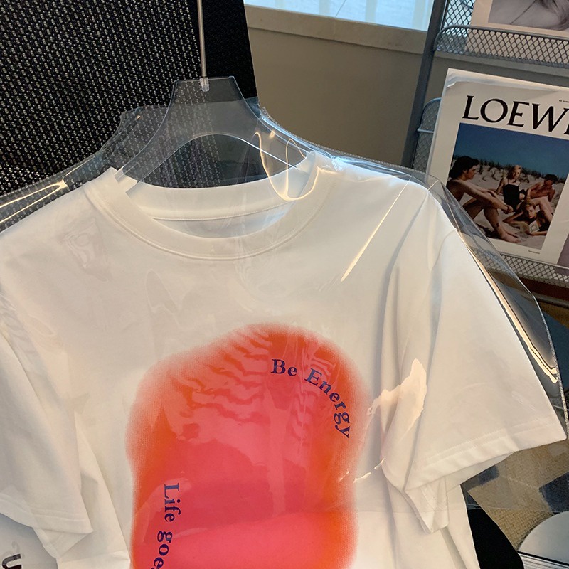 NRVP Áo Thun Unisex Mùa Hè Dáng Suông Tay Cộc Phong Cách Hàn Quốc Cho Nam Nữ