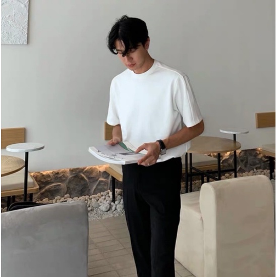 Áo thun trơn nam nữ phông unisex bigsize 3 màu trắng đen xám vải cotton cao cấp