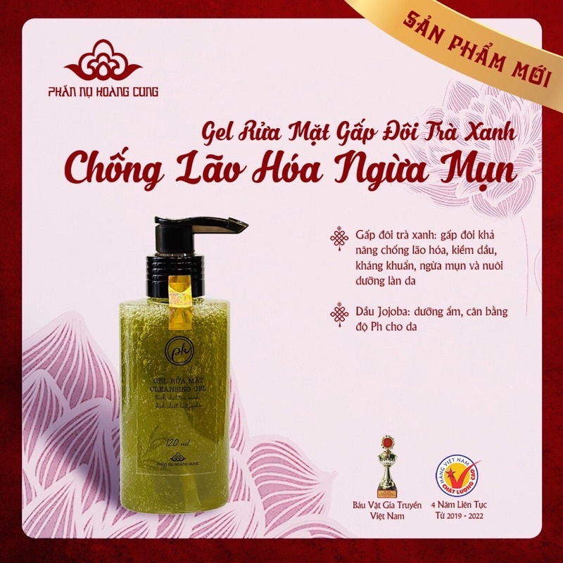 Gel rửa mặt Phấn Nụ Hoàng Cung 120 ml/ 1 chai