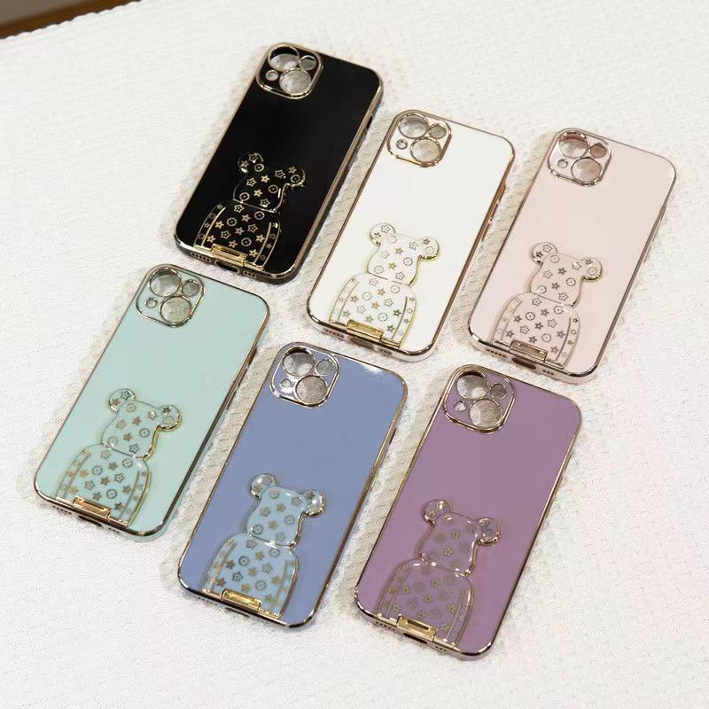 Ốp Điện Thoại Chống Sốc Có Giá Đỡ Hình Gấu Cho VIVO Y93 Y76S S1 PRO Y9S V11 Z3 Z3I V15 PRO V20 PRO X60 PRO Plus