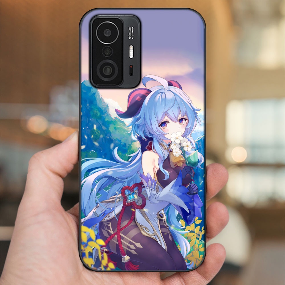 Ốp lưng Xiaomi 11T Pro 5G viền đen in hình Ganyu Genshin Impact