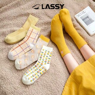Tất cao cổ chú vịt vàng LASSY Vớ cao cổ chú vịt cao cấp mẫu mới