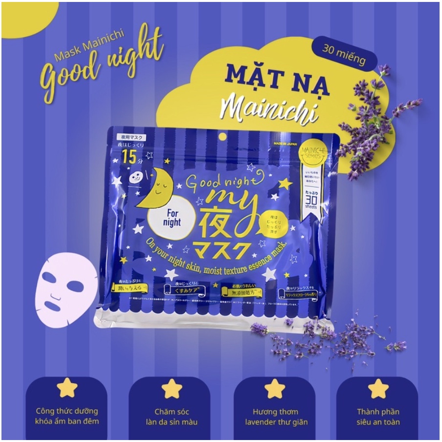 Mặt nạ giấy Mainichi 30 miếng ❤️