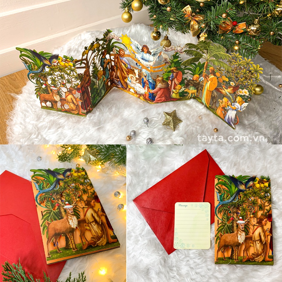 Thiệp Ziczac Đêm Giáng Sinh - Holy Night Ziczac Cards mẫu thiệp Noel mới nhất độc đáo nhất in giấy cao cấp