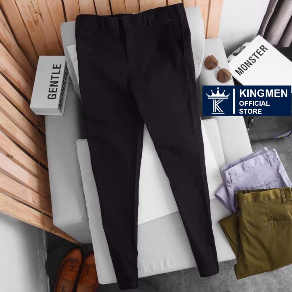 Quần kaki nam co giãn Veratino cao cấp đủ màu đen, xanh rêu, xanh lam, nâu bò, xám ống suông dáng Hàn Quốc C ®️