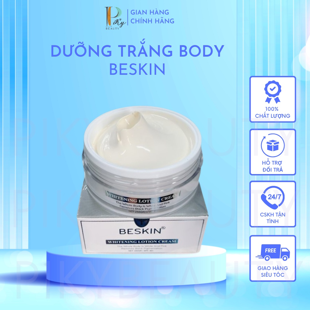 Kem body dưỡng trắng da Beskin Whitening Lotion Cream 250g