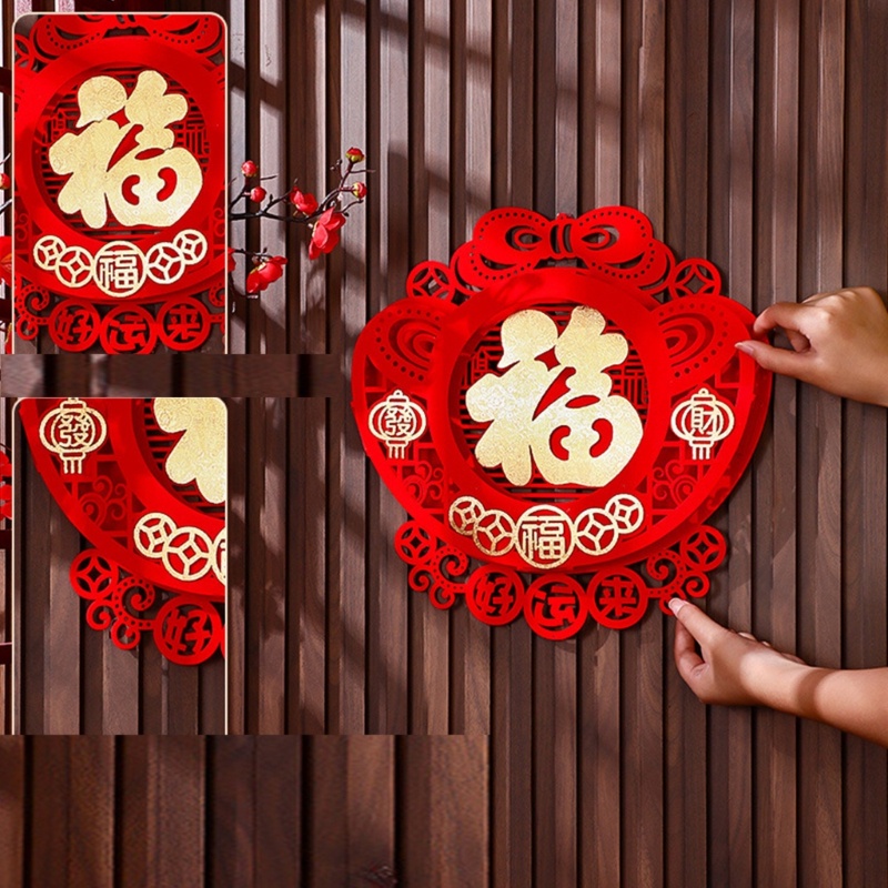 Dây Treo Trang Trí Năm Mới 2023 Bằng Vải Không Dệt Phong Cách Trung Hoa