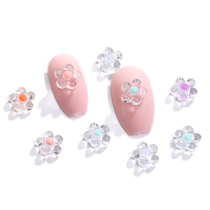 Phụ Kiện Trang Trí Móng Tay Trong Suốt Bằng Resin DIY