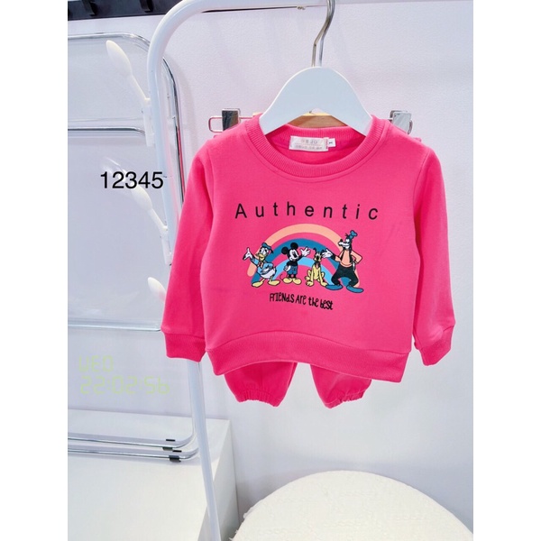 Bộ nỉ bé gái 9-21kg