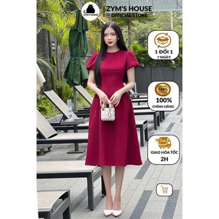 Váy công sở thiết kế dáng xòe tay bồng sang trọng ZYM'S HOUSE M2