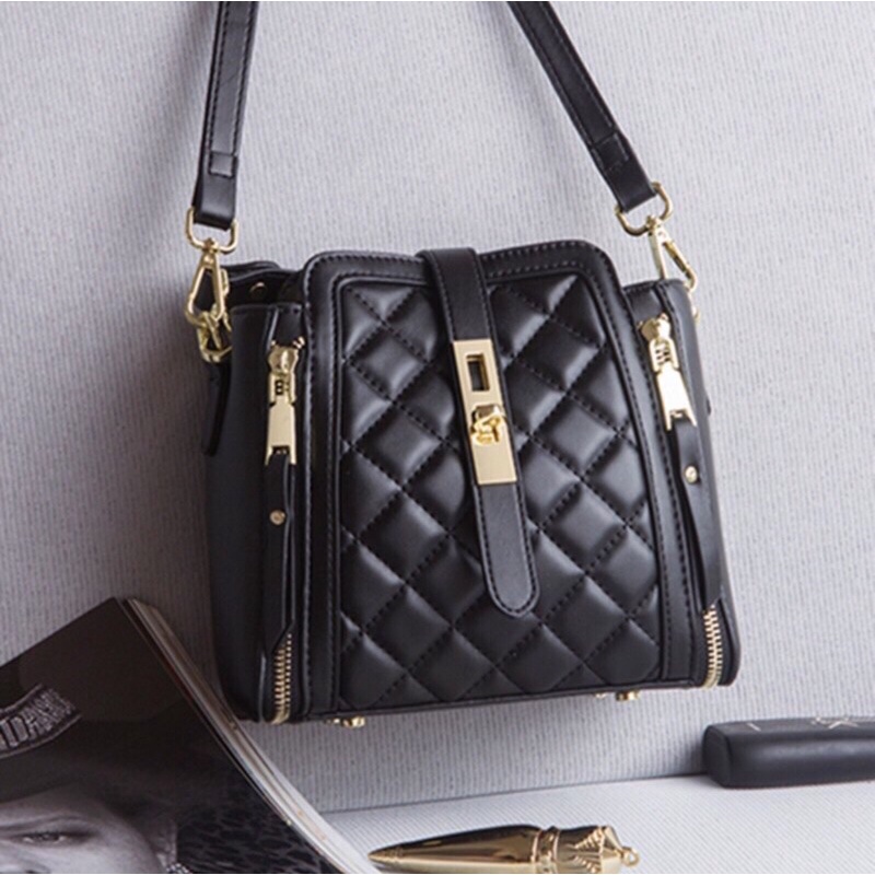 Túi đeo chéo nữ Xẻ Khoá nhiều ngăn Thời Trang  TA95