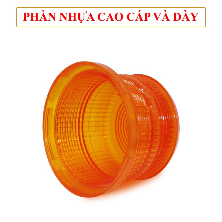Đèn cảnh báo an toàn xe nâng Led xoay có còi loại 12V 24V 48V 60V đế hút nam châm