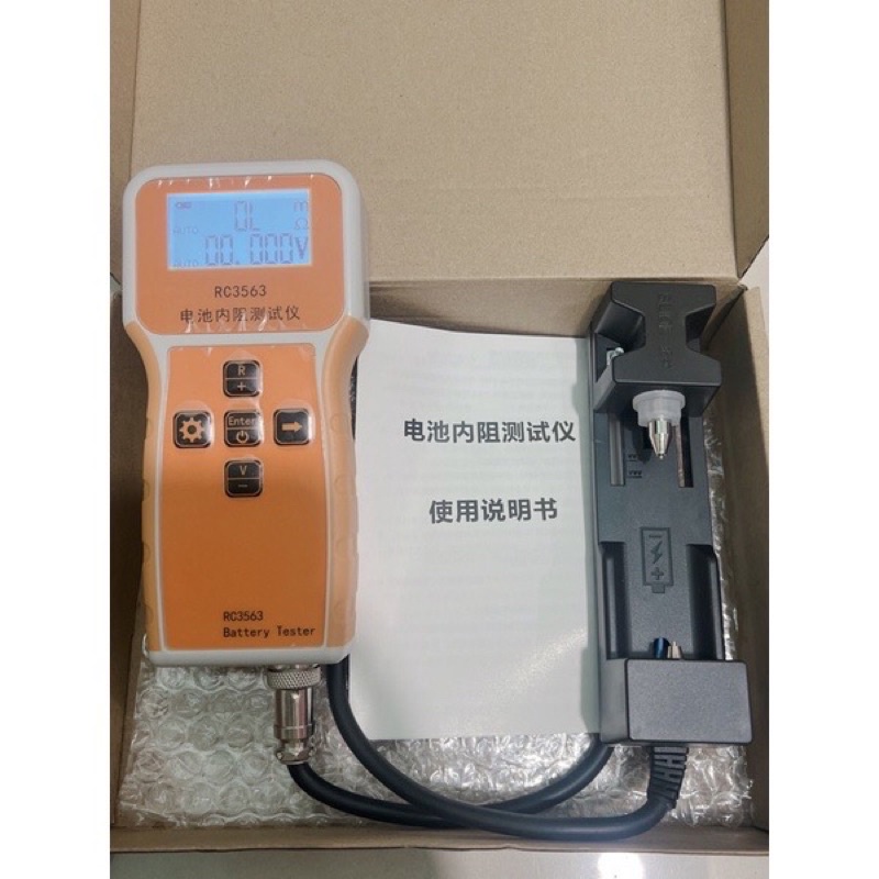 Đồng hồ đo điện áp nội trở pin (100V/200Ω) RC3563 kèm đế đo