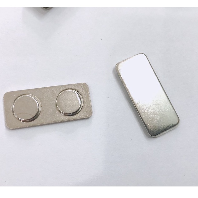 Nam châm cài áo 2 nút ngắn GAOMS, làm huy hiệu hoặc thẻ tên