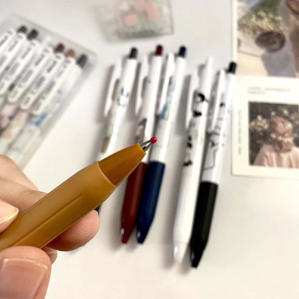 Bút gel bấm LOPET Lovely Animal họa tiết động vật đáng yêu, mực đen 0.5mm LP-1243