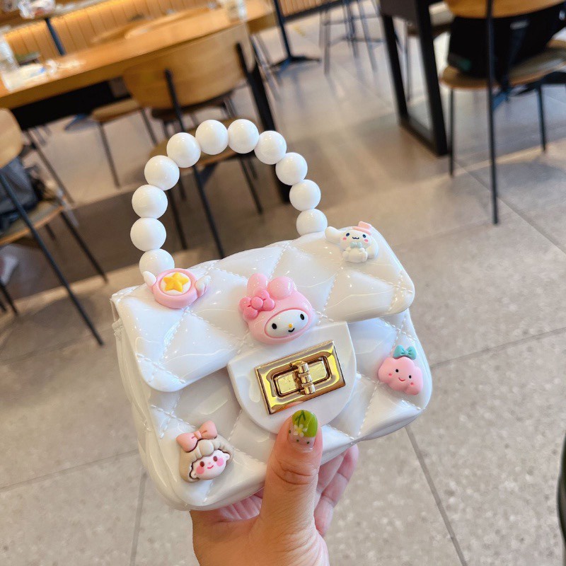 Túi đeo chéo mini cho bé gái, túi trẻ em xinh xắn dễ thương nhiều màu chất liệu nhựa dẻo an toàn SHOP DUYÊN CUỜNG