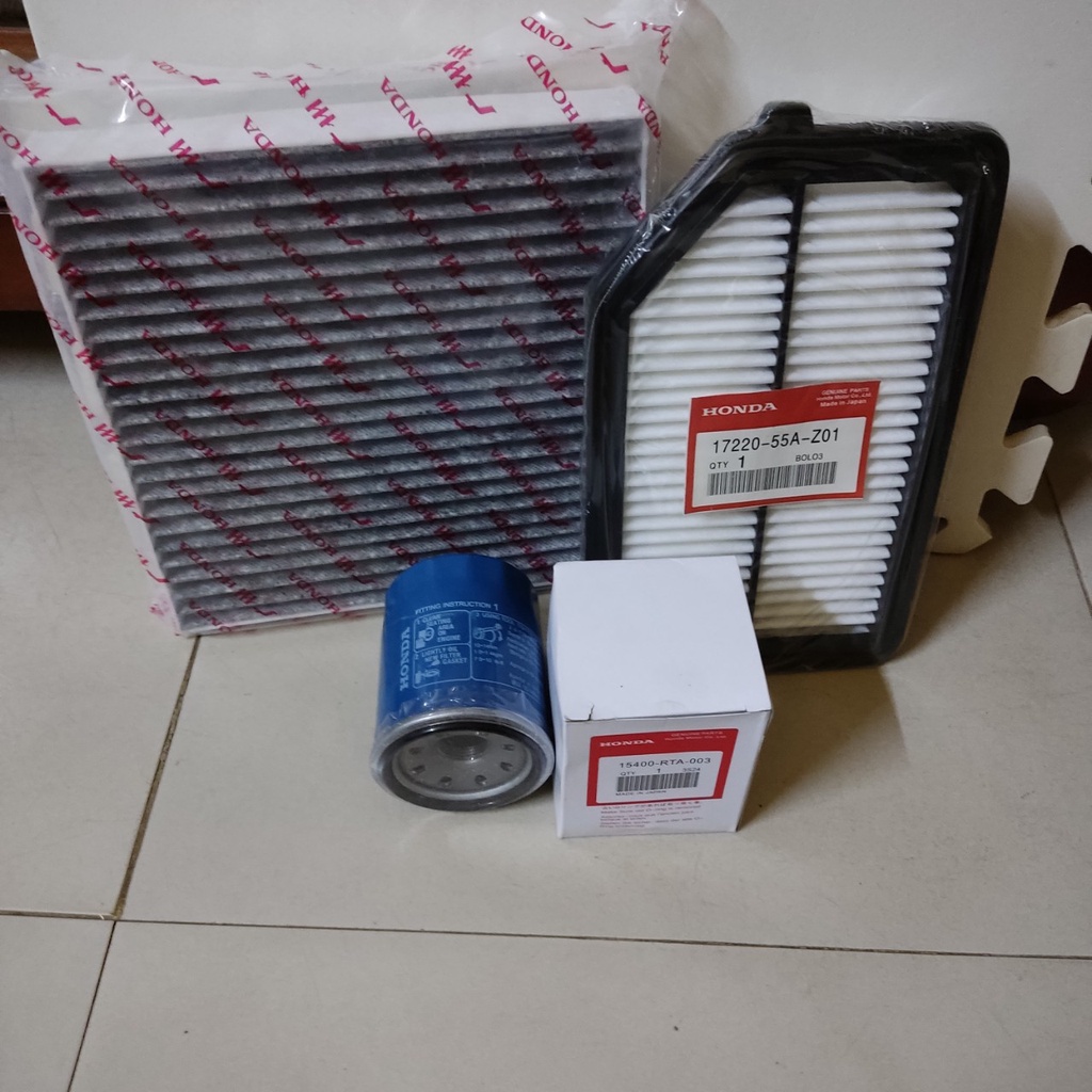 Combo 3 Lọc gió city từ 2015-2019  (Lọc gió điều hòa, Lọc nhớt, lọc gió động cơ)