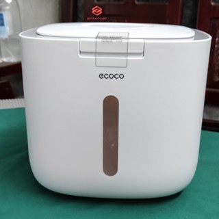 Thùng đựng gạo cao cấp Ecoco E2029 E2005 thông minh chống ẩm mốc côn trùng loại 5kg, 10kg dành cho gia đình tặng kèm cốc
