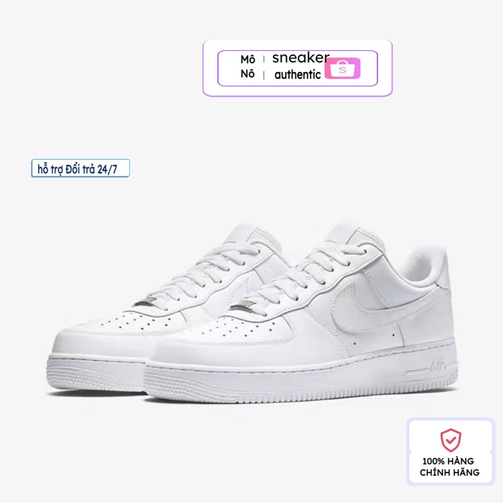 Giày _Nike Air Force 1, giày AF1 trắng đế Air bản cao cấp full box bill phụ kiện. mono6868