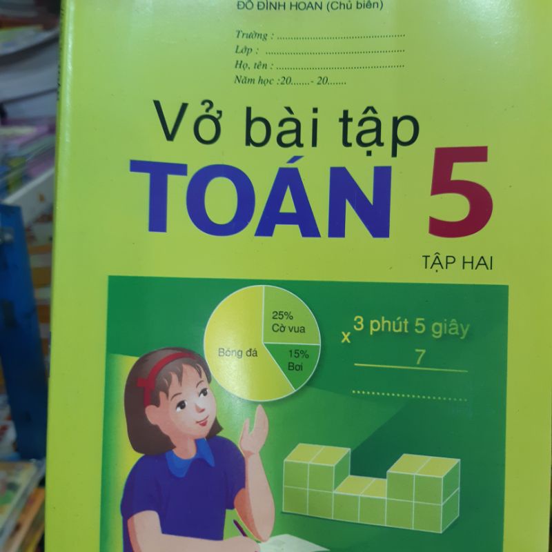 Đồ chơi.Bt T.o.a.n 5/2 kèm 2 cây chì 2b