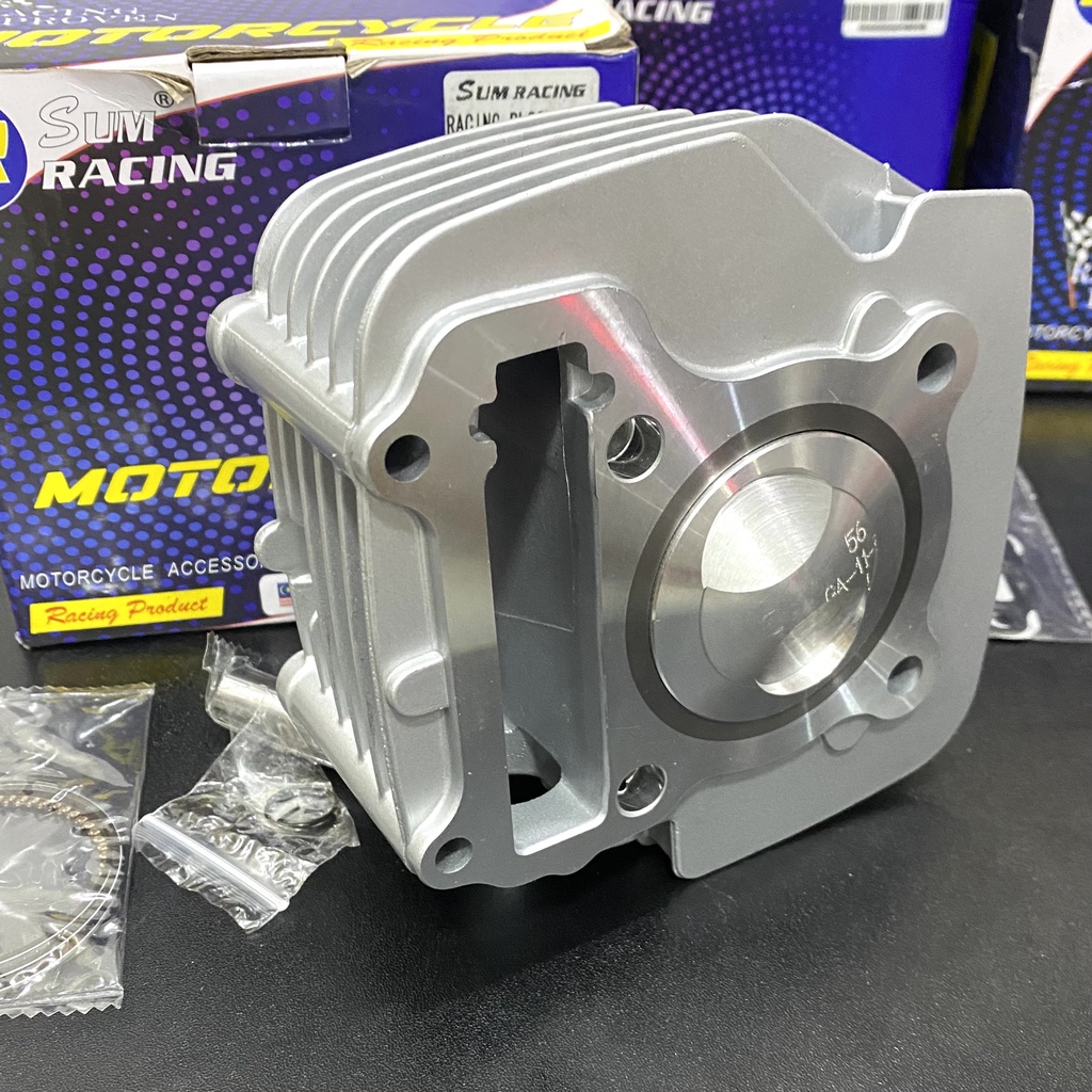 Bộ lòng sirius 110 Jupiter Trái 56 Đầu cao móc sẳn xp 24 28 Ful Piston bạc ắc phe cài Ron