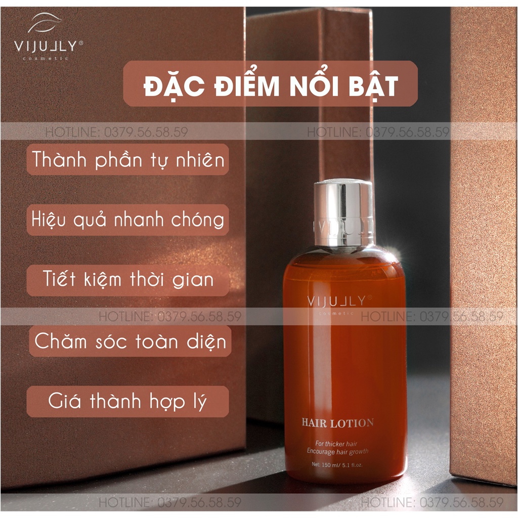 Combo Dầu gội + Tinh dầu bưởi Vijully, Giúp kích mọc tóc, giảm rụng tóc 350ml + 150ml