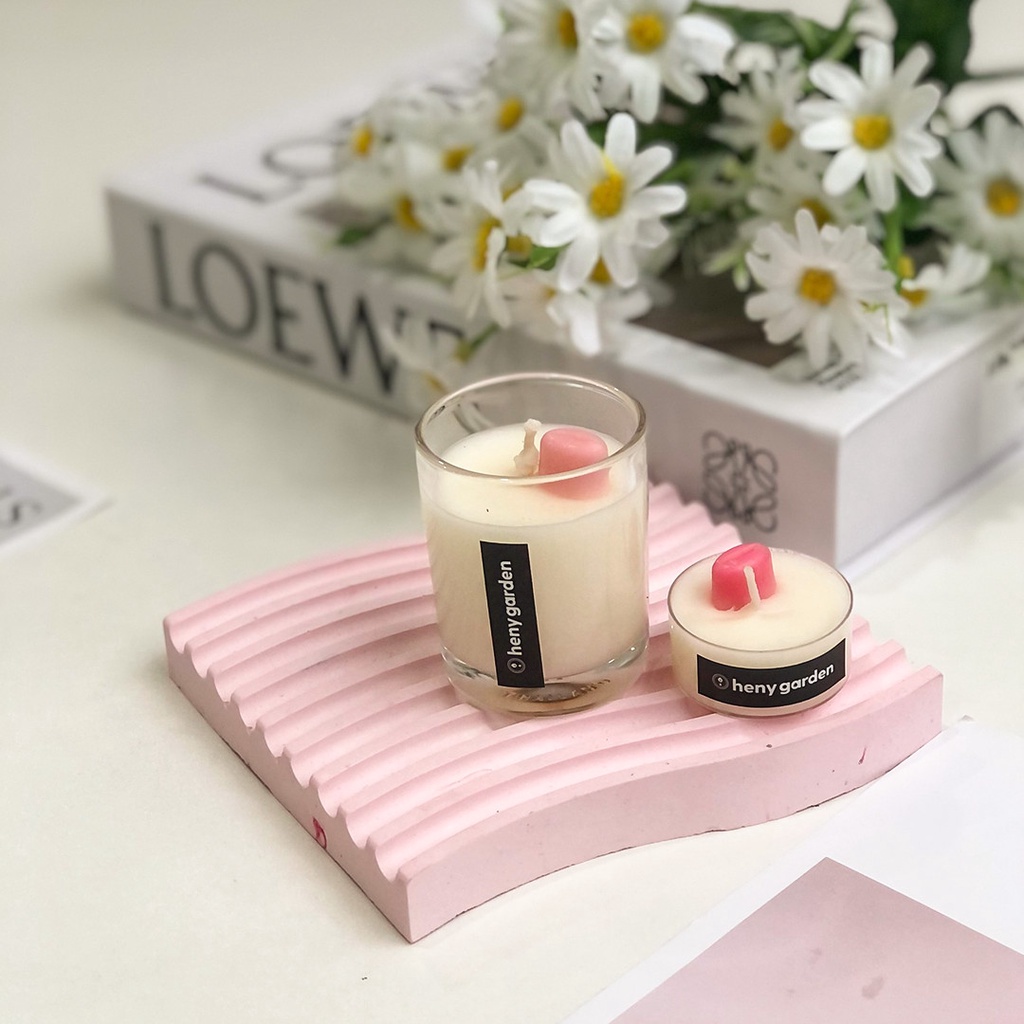 Nến Thơm Heny Garden Mini Cho Làm Việc Và Phòng Nhỏ Mùi Hương Dễ Ngủ, Thư Giãn