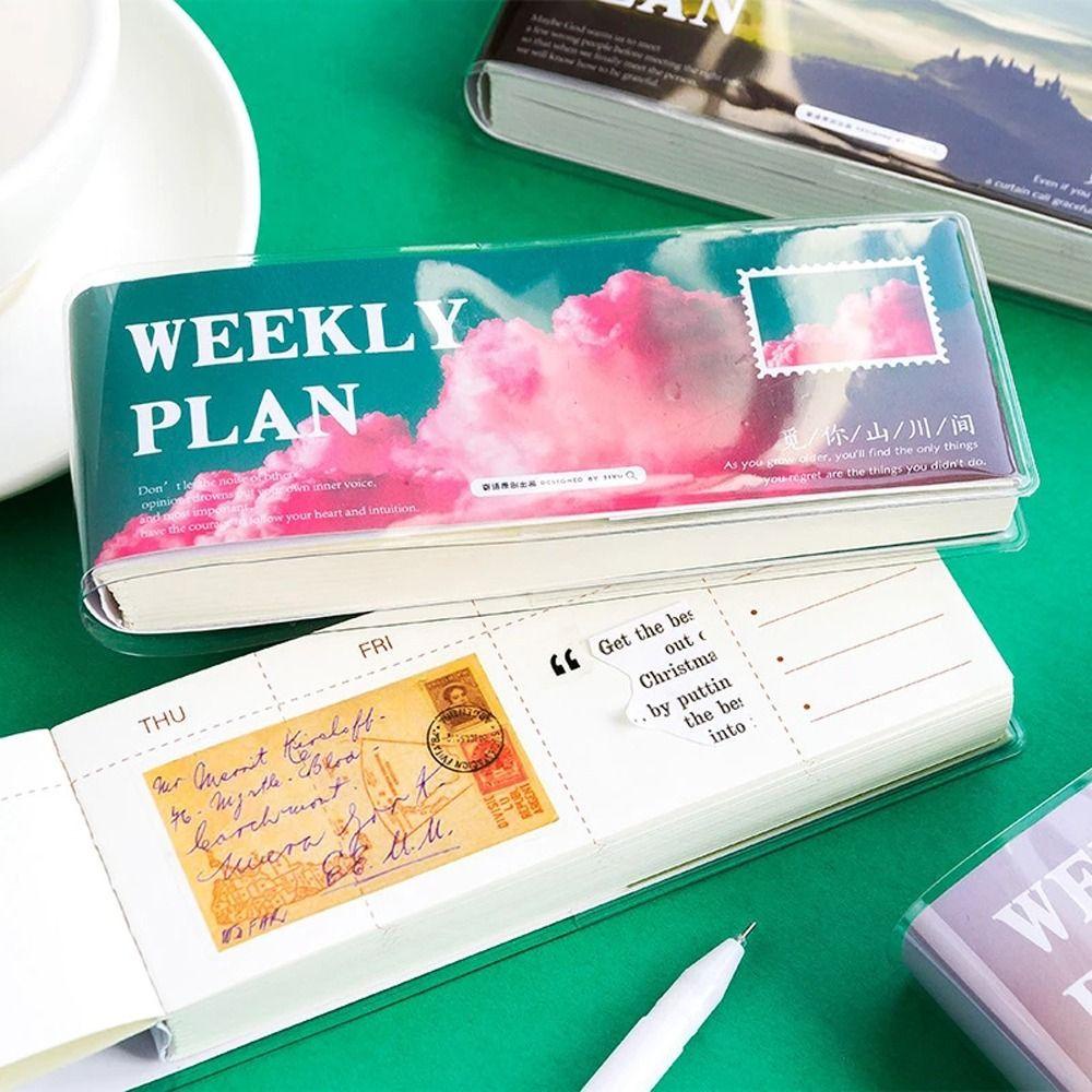 PEWANY Sổ Ghi Chú Vỏ Cứng Họa Tiết Núi Và Sông Sáng Tạo Dùng Trong Văn Phòng