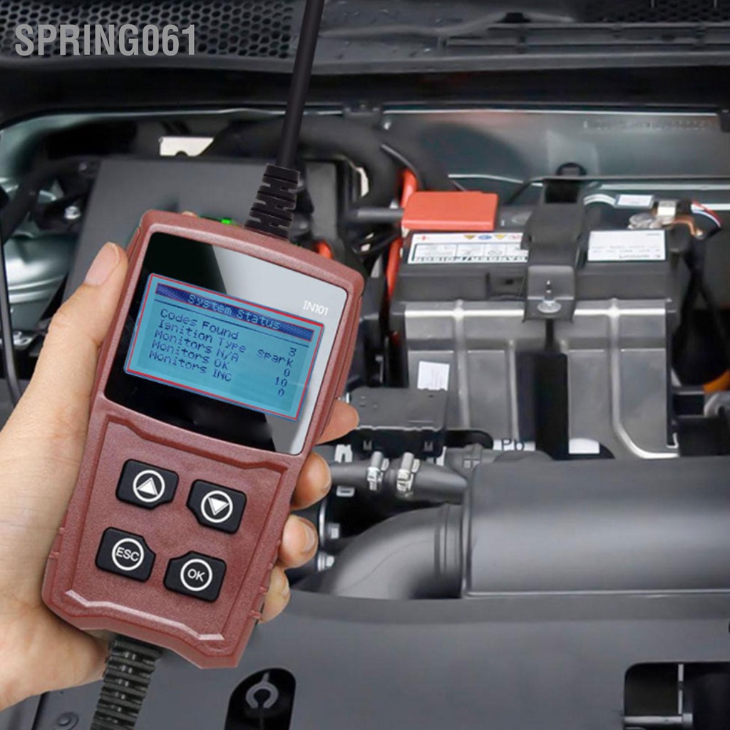 [Hàng Sẵn] Máy quét OBD2 Bộ đọc mã lỗi động cơ Công cụ chẩn đoán cầm tay đa chức năng dành cho ô tô 【Spring061】
