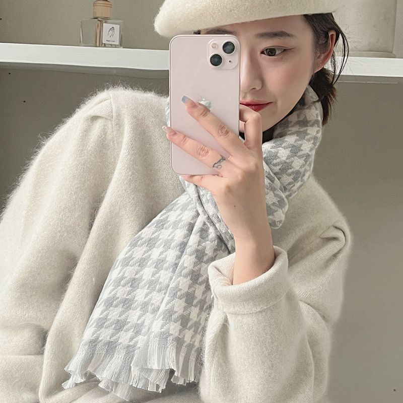 Khăn Mỏng Nữ Hoạ Tiết Ziczac Phong Cách Hàn Quốc ❤️