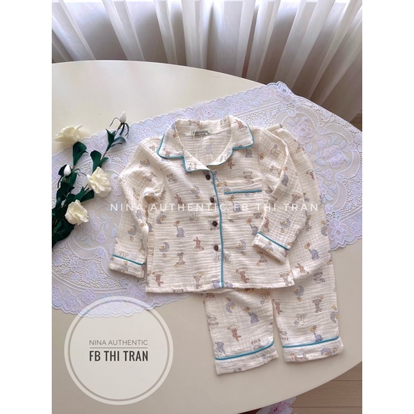 Bộ pijama hoạ tiết cho bé gái bé trai 8-23kg