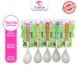Thìa ăn dặm sợi tre Kichilachi cho bé, Muỗng ăn dặm cho bé chất liệu an toàn đồ dùng ăn dặm kiểu nhật Shopmegold1