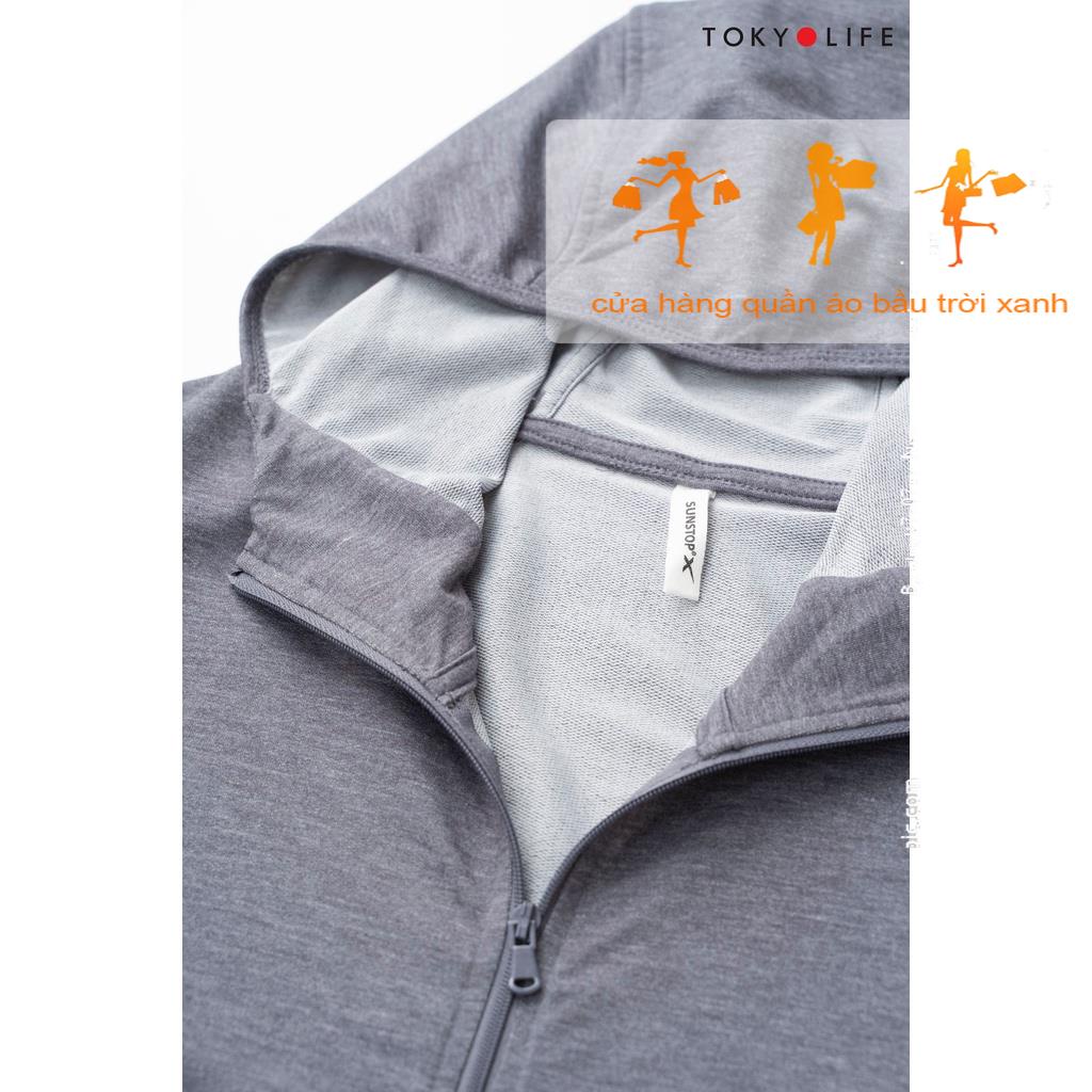 Chất lượng rất tốt được nhập từ Quảng ChâuÁo chống nắng Nữ chống tia UV Sunstop X mũ liền thời trang TOKYOLIFE F9UVJ085K
