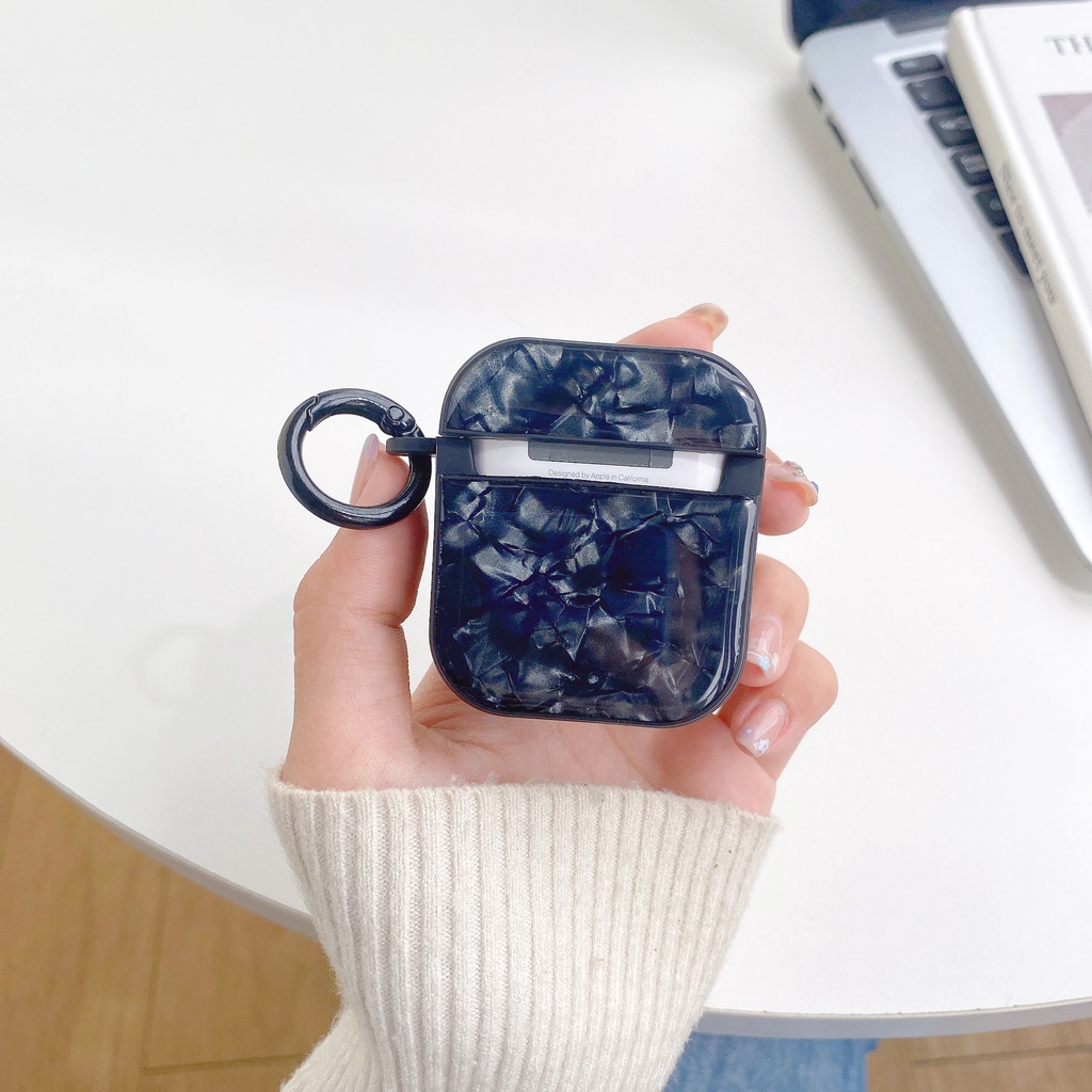 Vỏ Bảo Vệ Hộp Sạc Tai nghe không dây AirPods 1 2 3 Pro2 2022 Bằng Tpu Mềm Chống Rơi Họa Tiết Đá Hoa Cương Lấp Lánh