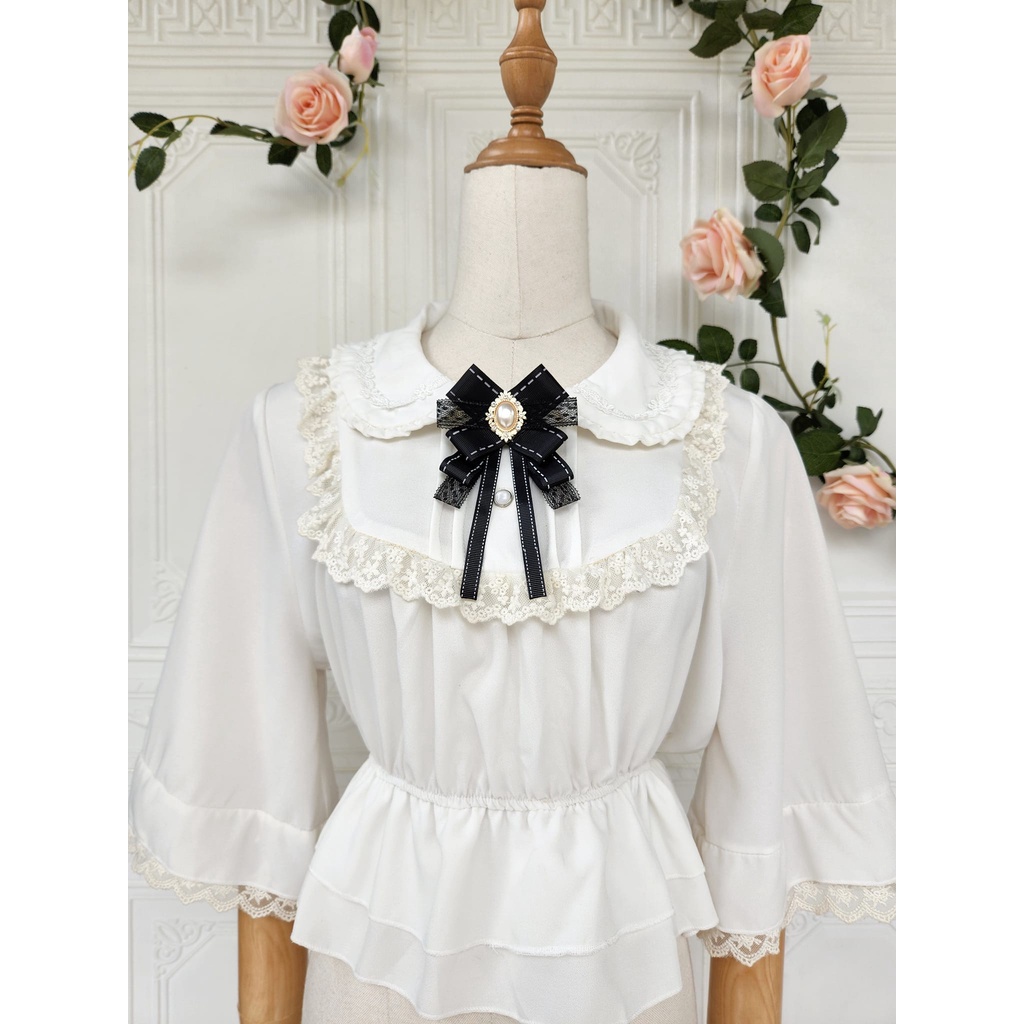 Nơ cài áo tag cài áo vintage