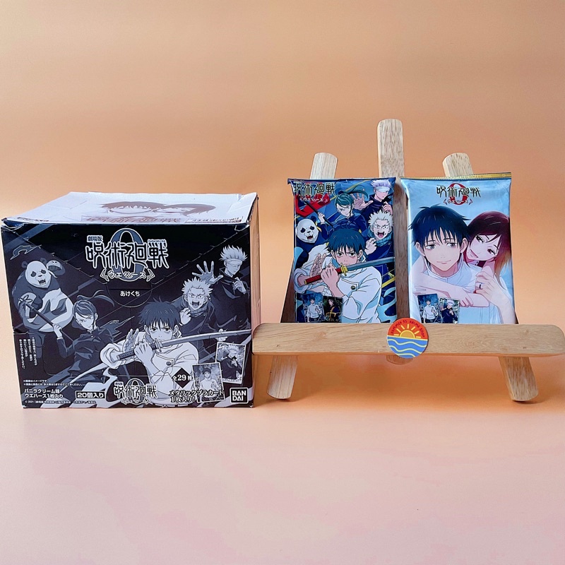 Pack bánh xốp wafer random thẻ nhân phẩm Jujutsu Kaisen 0/JJK/Chú Thuật Hồi Chiến
