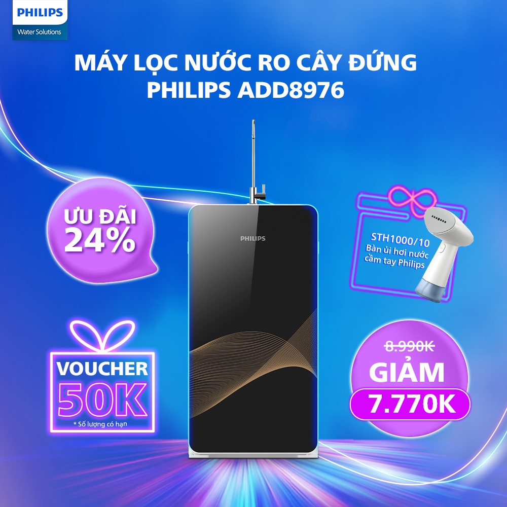 Máy lọc nước RO Alkaline Philips ADD8976