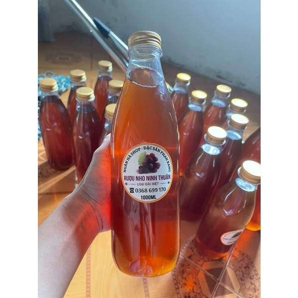 Nước nho lên men chai 1000ml