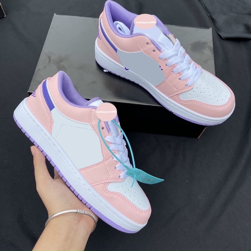 Giầy thể thao nữ 2xstore thấp cổ màu hồng tím siêu rẻ đẹp Fullbox