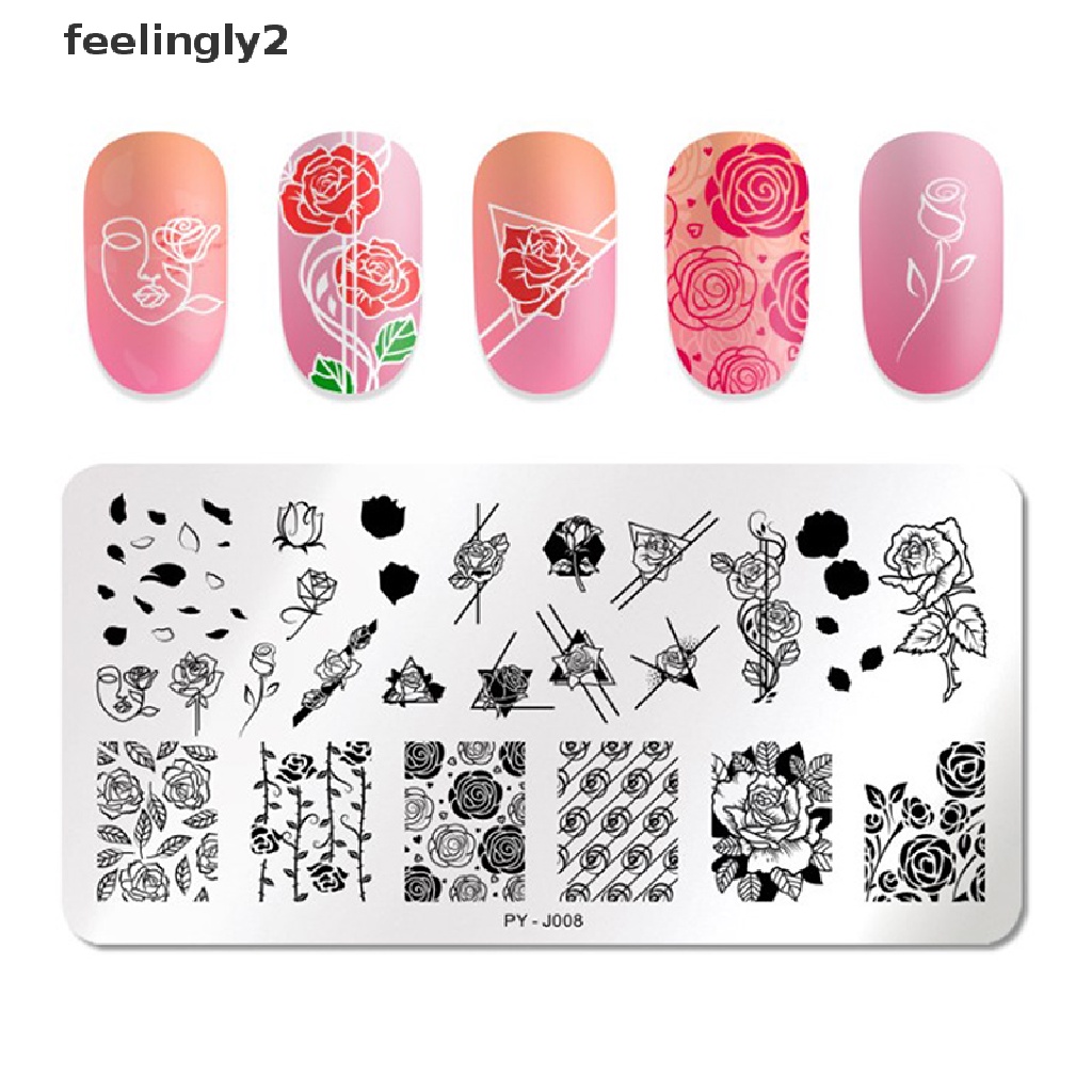 [Hàng Có Sẵn] Miếng Dán Móng Tay Nghệ Thuật Dạng Sóng Bằng Thép Không Gỉ (F)