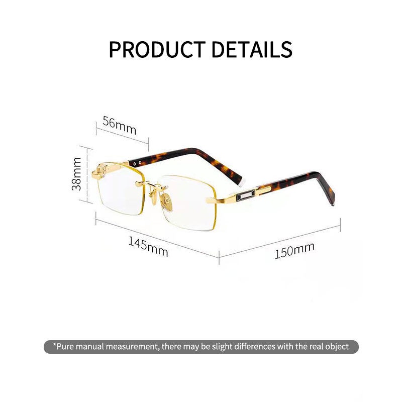 Kính Đọc Sách Đính Đá Pha Lê Tự Nhiên Dành Cho Nam