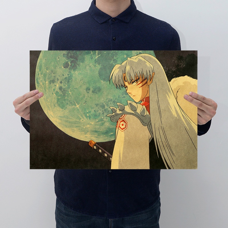 Poster Inuyasha C085 50.5*35 Giấy dán tường Anime siêu đẹp