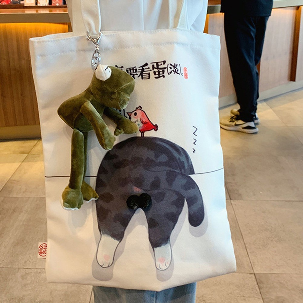 Móc khóa cute, móc khóa hình con ếch chân dài siêu ngộ nghĩnh treo balo, túi xách, treo chìa khóa